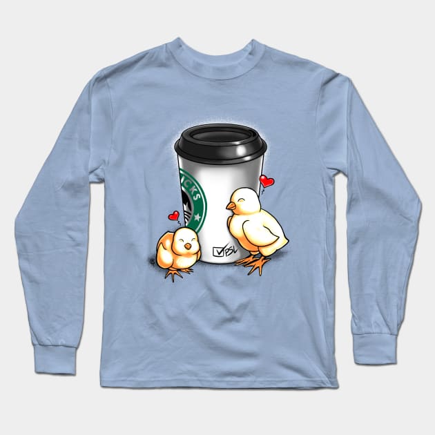 Chicks Love Pumpkin Spice Lattes Long Sleeve T-Shirt by dauntlessds